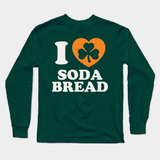 St Patricks Day Irish Soda Bread Shamrock Heart Long Sleeve T-Shirt